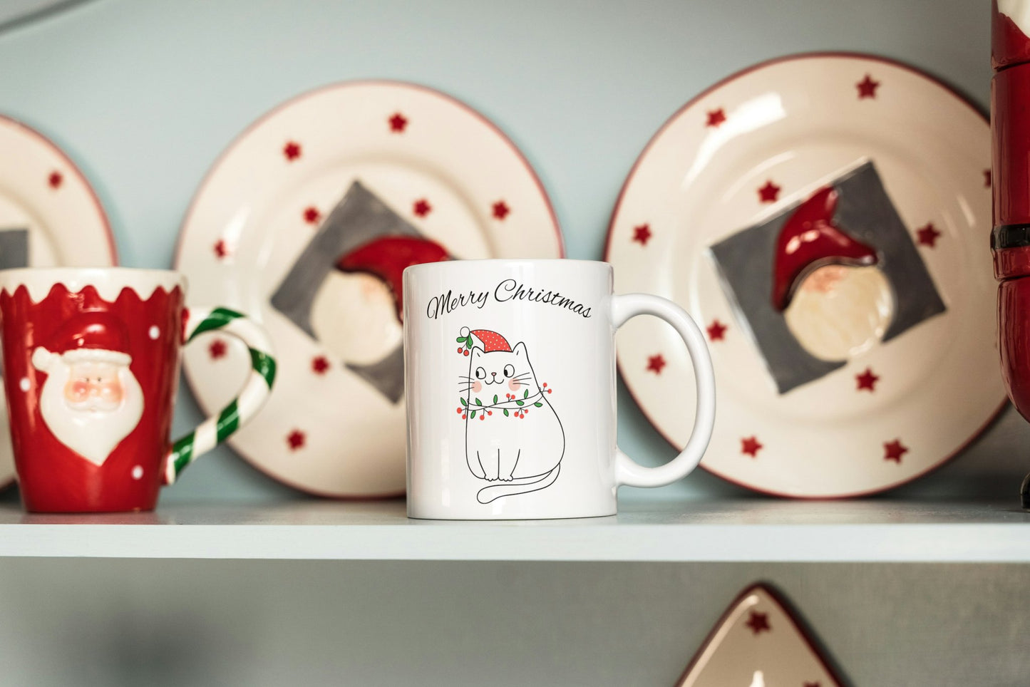 Christmas Cat Mug - wemugz